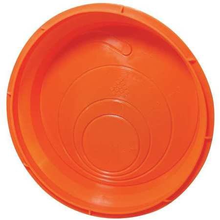 Schedule 40 Pipe Seal Drain Plug for 4" PVC Pipe Accessory, Plastic Orange