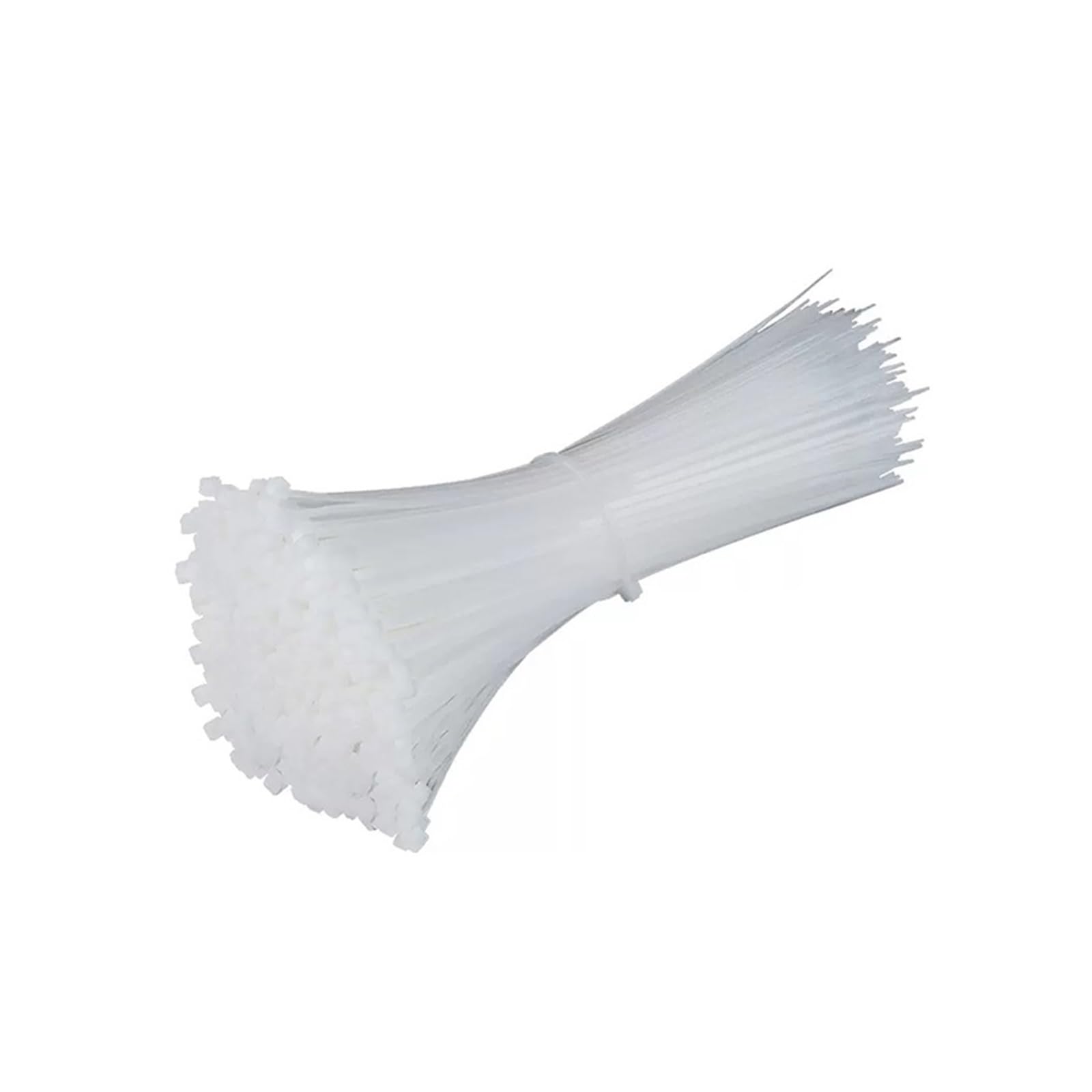 Wszgsbng White Self-Locking Nylon Zip Ties, Various Specifications, Wear-Resistant(,5X200mm)