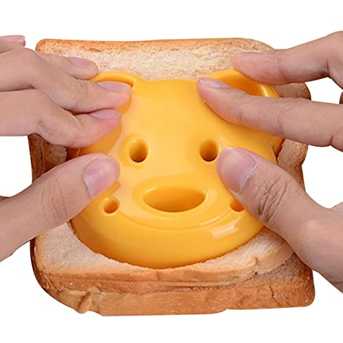 Coupe-sandwich, Mini coupe-sandwich coupe-pain ours mignon pour enfants, Moule à sandwich multifonctionnel pour coupe-biscuits aux fruits et légumes pour la préparation des aliments de vacances Higyee Cover