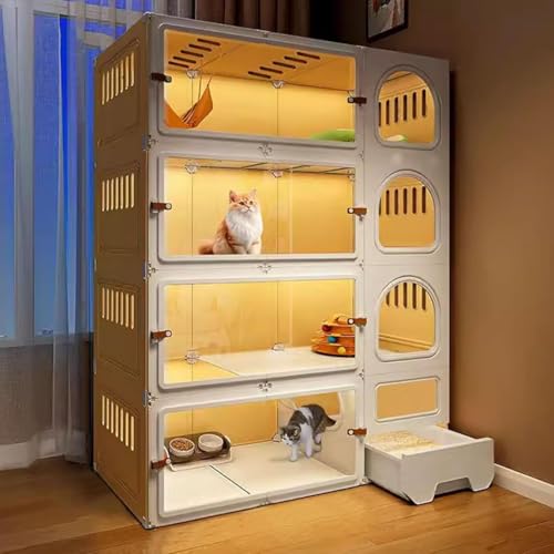 新品　キャットケージ　トイレ付き　猫用品　多機能　コーヒー BTM 【トイレ付き】猫 ケージ キャットケージ 猫 専用スコップ