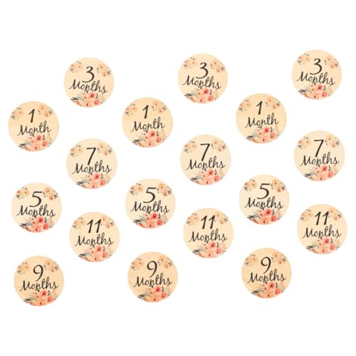 Cartes mensuelles bébé en bois cadeau de naissance idéal pour immortaliser la première année