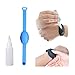 Eortzzpc Braccialetto Disinfettante per Mani, Ricaricabile in Silicone Sapone per Le Mani Dispenser con Bottiglia da Spremere per Adatto a Scuola, Viaggi, All'aperto (Color : Blue, Size : 1PCS)
