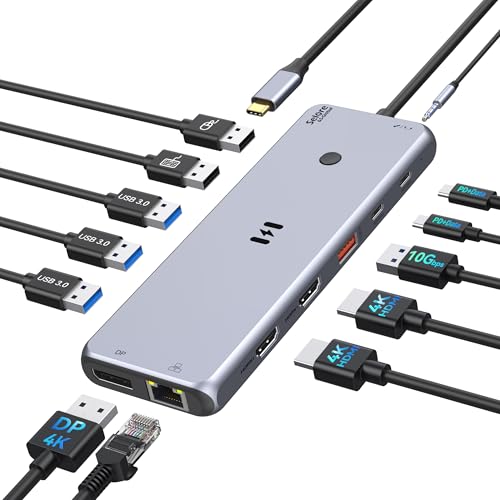 seloreドッキングステーション　トリプルディスプレイ対応 Amazon.co.jp: Selore USB C ドッキングステーション 3画面出力