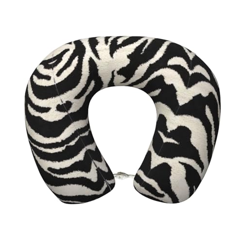 Almohada de cuello con diseño de cebra y soporte miniatura 1