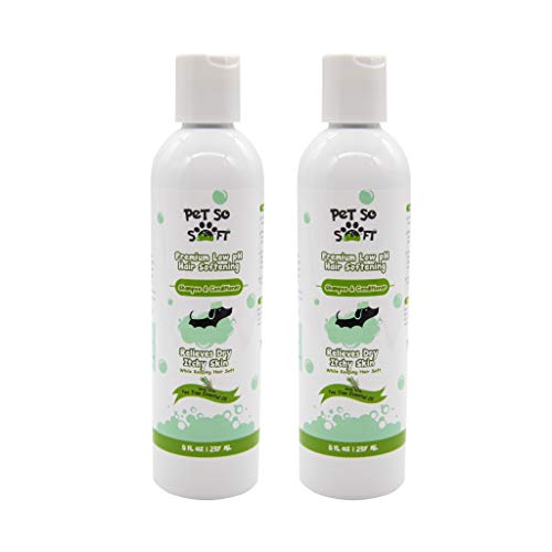 Pet So Soft Hair Softening Tea Tree Essential Oil Dog Shampoo for Bath to Keep Your Dogs Hair Strong Healthy Smelling Good & Soft - Pet Grooming Itch Relief for Dogs w/Sensitive Skin Smells Great