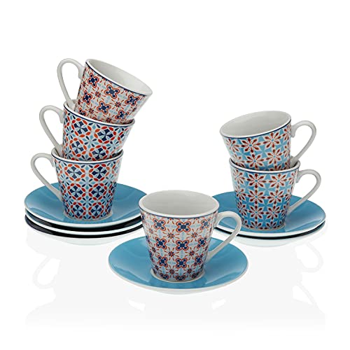 Versa, set 6 tazas cafe zanna, linea servicio de mesa, tazas