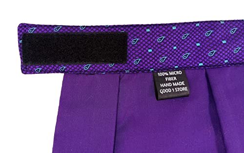 Image of formal cravat set for men with pocket square Men's Cravat Necktie, Self Design Microfiber Dark Multi color Free Size