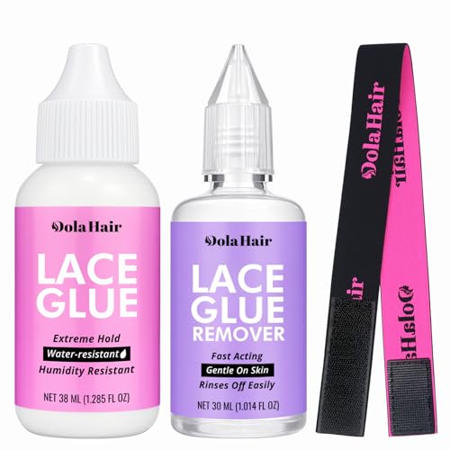 Dolahair Lace Wig Glue Kit - Waterproof Lace Front Adhesive for Wigs (Glue Kit-3pcs)
