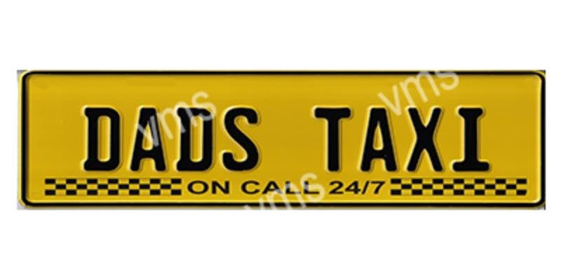 Vintage Metal Sign DADS TAXI 4.5X18 inch Home Decor Inside Outside Bar Kitchen Pub Decorative Plaques
