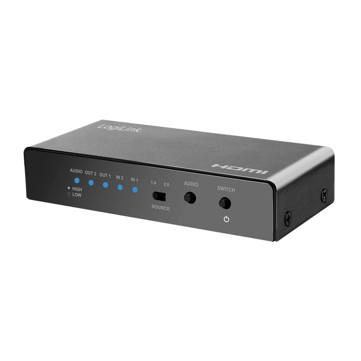 Conmutador HDMI bidireccional LogiLink 4K/60Hz con EDID y HDCP 6
