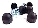 Price comparison product image Pack of 10, M10 Black Plastic Nut and Bolt Protective Cover Caps