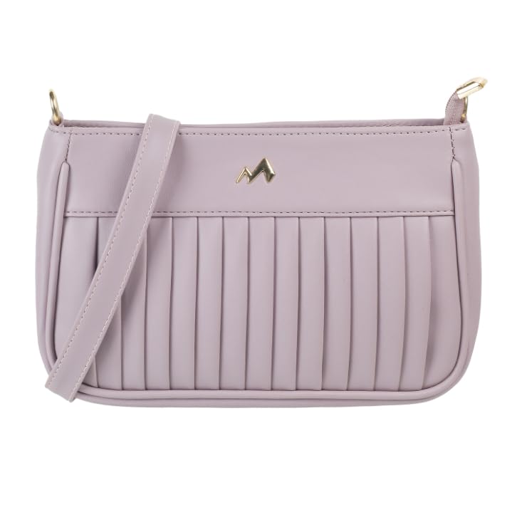 Image of Metro Faux Leather Premium Zipper Casual Sling Bag For Women