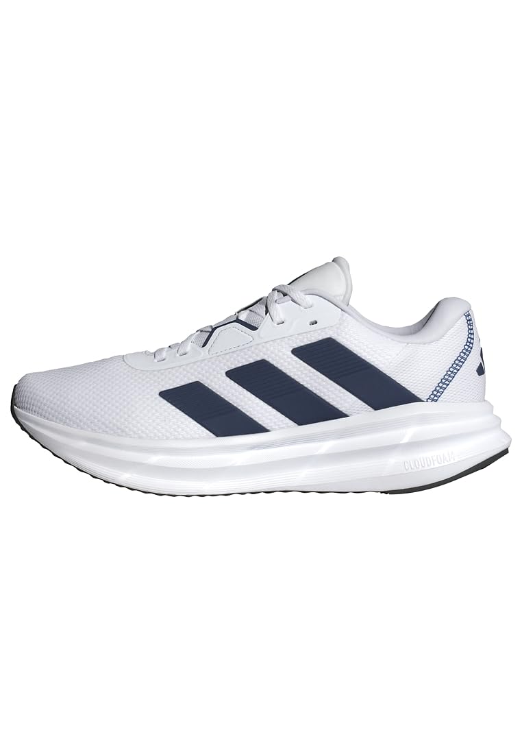adidas Herren Galaxy 7 Running Shoes, Cloud White/Dark Blue/Core Black, 39 1/3 EU