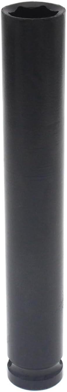 14mm Deep Impact Socket,SAFYY 1/2-Inch Drive Long Impact Socket 8 Inch Length,6 Points,Heat-Treated CR-V Steel