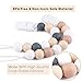 Pacifier Clips for Baby, TYRY.HU Soothie Paci Clip Girls Binky Holder Silicone Teething Beads Relief Teether Toys Birthday Christmas 2 Pack