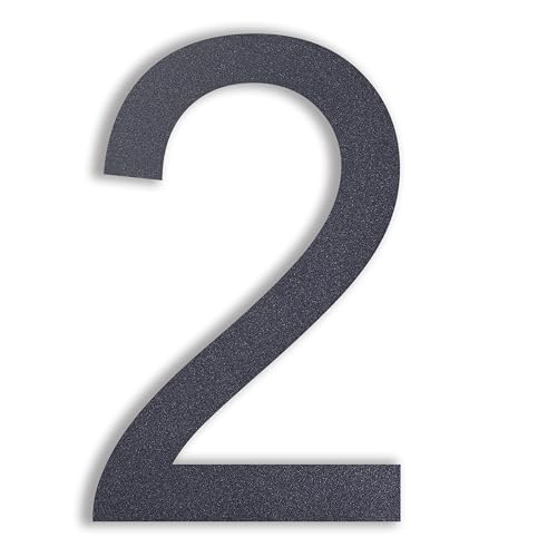 nanlyiau 8in número de casa números casa exterior negro casa exterior número de acero,hecho de acero inoxidable sólido 304 Apariencia flotante(black 8in2)