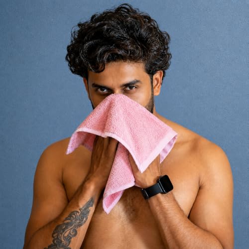 Image of HEELIUM Bamboo Face Towel | Ultra Absorbent & Odour-Free | 3X Softer Than Cotton Towels | 30 x 30 cm - 600 GSM