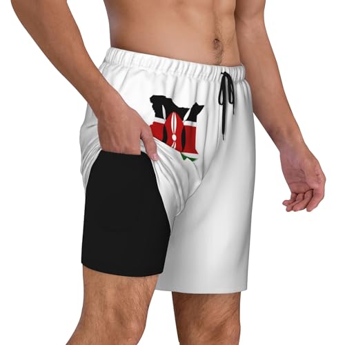 Maillot de bain homme doublure compression premium short drapeau