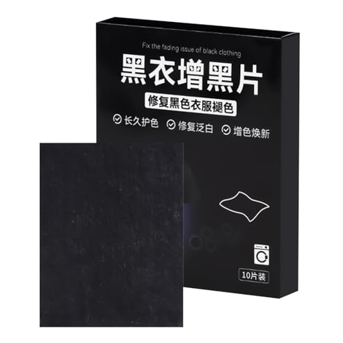 Pintura Textil Negra,10 Piezas Para Preservación Del Color A Duración - Tabletas De Pintura De Ropa Negra Con Efecto Pintura De Color | Adecuado Para Jeans Y Pantalones Vaqueros Sintéticos En La