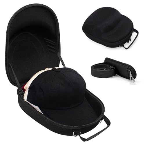 HZJYW Hat Box 2 PCS Hat Boxes with Carry Handles and Adjustable Straps Men's and Women's Travel Hat Boxes for Travel and Home Storage