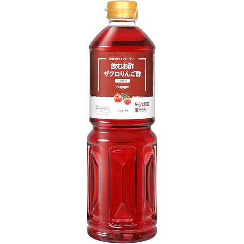 by Amazon 飲むお酢 ザクロりんご酢 1000ml 6倍希釈タイプ