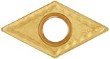 Cobra Carbide 40468 Solid Carbide Turning Insert, CM14 Grade, Multilayer Coated, DCMT Style, cm Chipbreaker, DCMT 32.51, 5/32