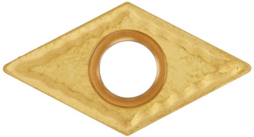 Cobra Carbide 40468 Solid Carbide Turning Insert, CM14 Grade, Multilayer Coated, DCMT Style, CM Chipbreaker, DCMT 32.51, 5/32