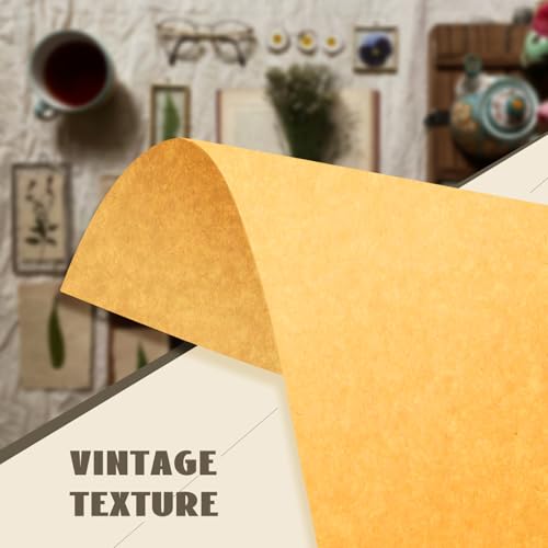 8.5x11 Yellow Card Stock Printer Paper 50 Sheets, Goefun Yellow Parchment Cardstock, 65lb Cover (180 GSM) Parchment Paper for Printing, Crafts, Scrapbooking, Writing by Goefun - Image 3