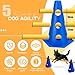 Imagen de XEIYEI Accesorios de Entrenamiento de Agilidad para Perros y Caballos 5 Set Agility Set Perros Barreras Juego de Obstáculos Niños 23cm para Entrenamiento de Animales y fútbol