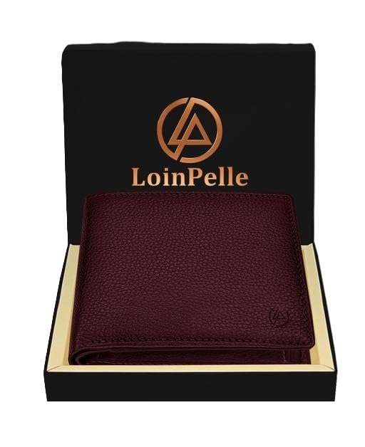 LOINPELLE Protected 100% Leather Gift Hamper for Men | Leather Wallet for Men's | Wallets Branded | Wallets for Men (Lee-on Black),Leather Wallet Combo for Men-picture-48