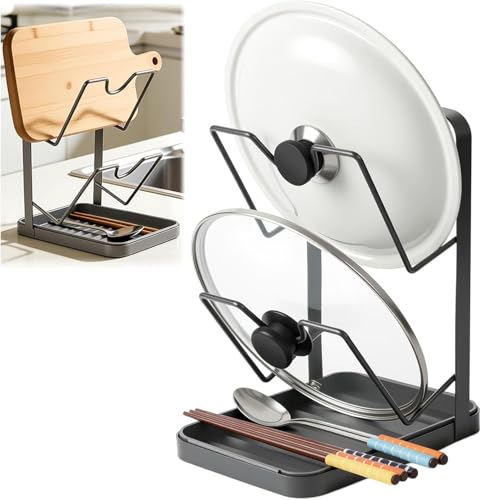67% Off Stainless Steel 2-Tier Pan Lid Organizer