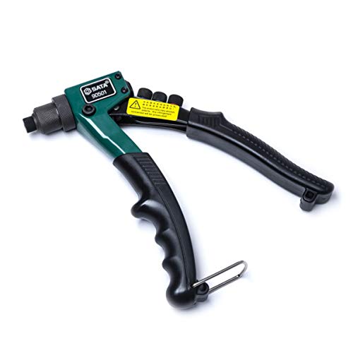 Sata 8-Inch Riveter Gun, With A Heavy-Duty Steel Body And A Spring-Loaded Rubber Handle That Ejects Rivet Stems Automatically - St90501Sc #TOP1