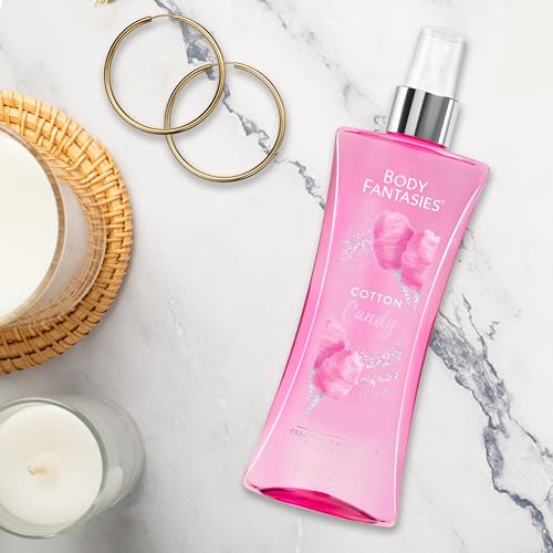 Image of Body Fantasies Signature Fragrance Body Spray, Cotton Candy, 8 Fluid Ounce (Pack of 2)