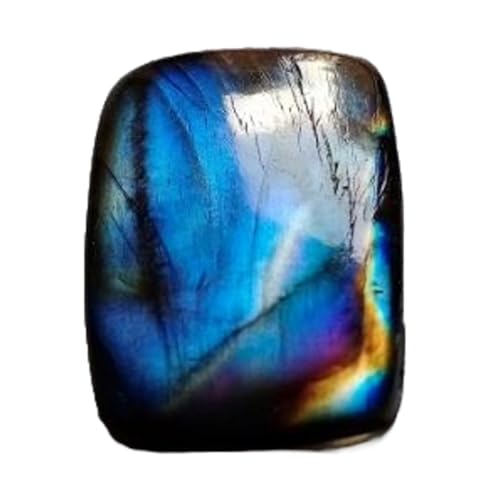 Labradorite naturelle de forme baguette 28x20mm pour bijou d'exception