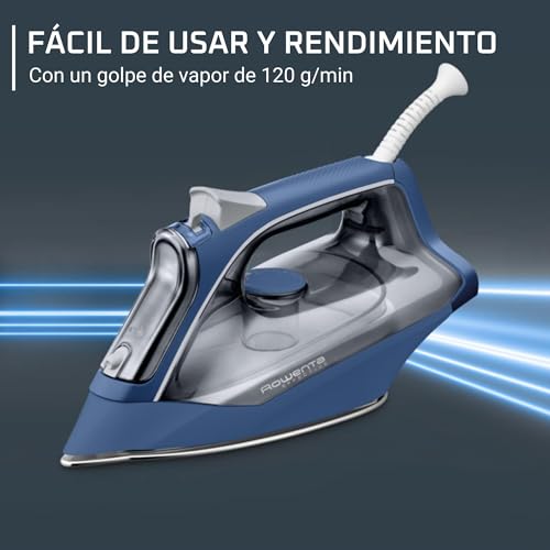Rowenta Effective +, Plancha de vapor especial principiantes, 2400W, Golpe de vapor de 120 g/min, Función de vapor automático, Función antigoteo, Suela acero inoxidable antiarañazos, DX1636D1 4 Rowenta Effective +, Plancha De Vapor Especial Principiantes, 2400w, Golpe De Vapor De 120 G/min, Función De Vapor Automático, Función Antigoteo, Suela Acero Inoxidable Antiarañazos, Dx1636d1
