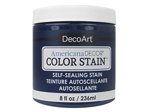 Decoart Americana Decor Color Stain 8oz Navy, 8 Fl Oz (Pack of 1), Blue