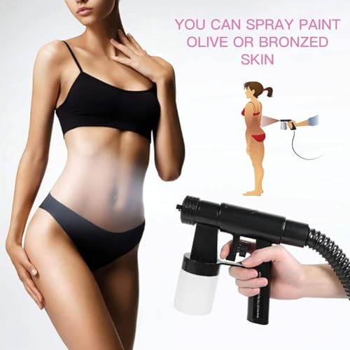 Spray Tan Machine Kit, Airbrush System mit Fernbedienung, Unabhängige Warmluftfunktion, 3-Gang-Einstellung für DIY Home Tanning Salon