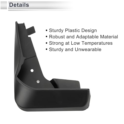 Image of X AUTOHAUX 1set Front and Rear Mud Flaps Splash Guards Mud Guards for Audi A3 Hatchback Sport 2016-2019 W /Mount Accessories