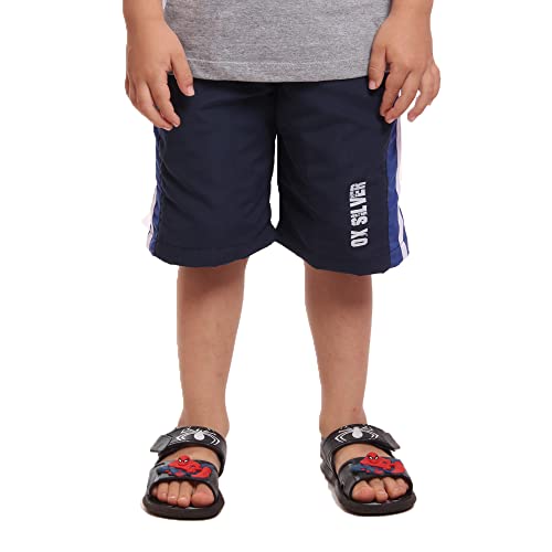 Bermuda Tactel Infantil Ox Silver Estilo. Short. Cor:Azul/Branco;Tamanho:16 …