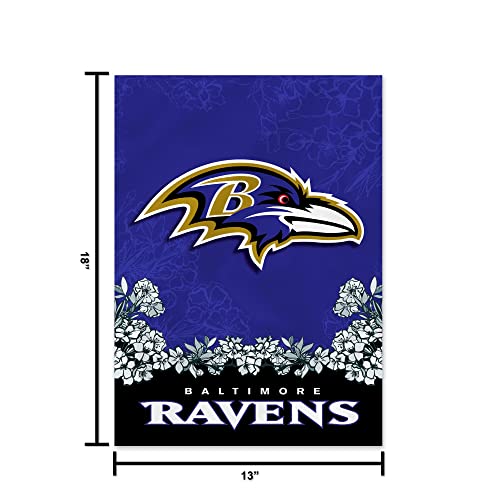 Image of Rico Industries NFL Standard /Primary 13 inch x 18 inch Double Sided Garden Flag - Great Gift for Men, Women, & Fans