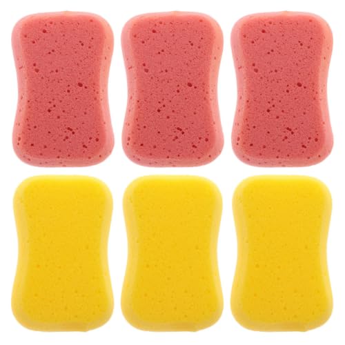 Esponja de ducha corporal y facial ULTECHNOVO pack de 6 unidades para baño diario