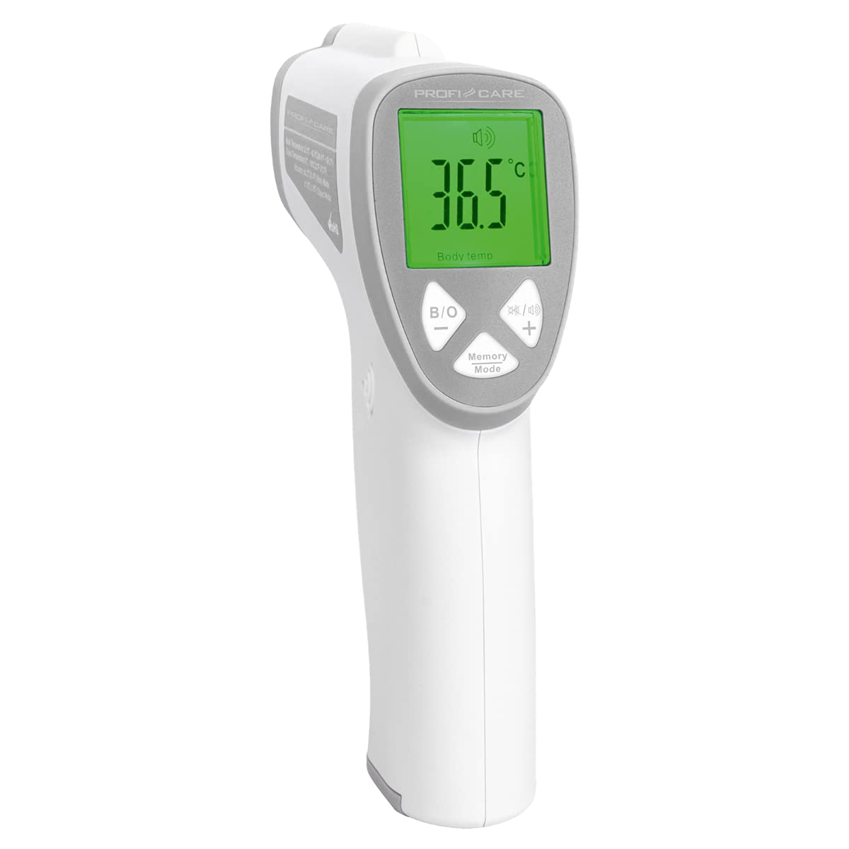 ProfiCare PC-FT 3094 - Termometro per febbre senza contatto, per neonati e adulti con 3 colori LCD