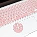 MOSISO Silicone Keyboard Cover Compatible with MacBook Air 13 inch A1466 A1369 2010-2017&Compatible with MacBook Pro 13/15 inch (with/Without Retina Display, 2015 or Older Version), Rose Quartz