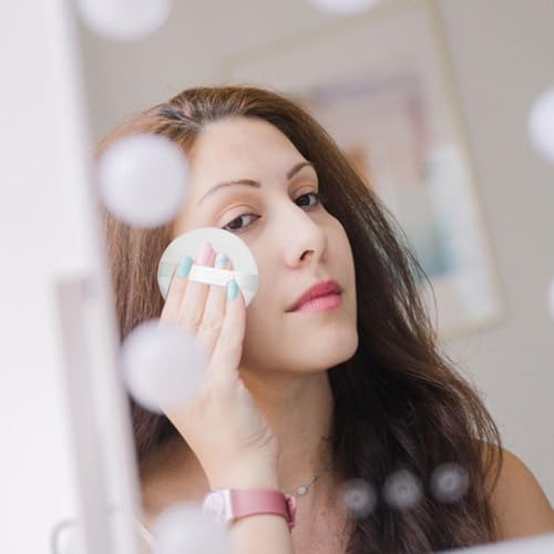 4 Stück Runde Puderquaste, Runde Lose Puderquaste, Körperquaste, Make-Up-Quaste, Wiederverwendbare Puderquaste, Geeignet Für Flüssigkeit, Creme Und Puder.