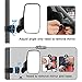BETOOLL Upgraded Adjustable Pair UTV Side Mirror Set 1.75 or 2inch Roll Bar Cage, Universal UTV Side View Mirrors High Impact(Pack of 2)