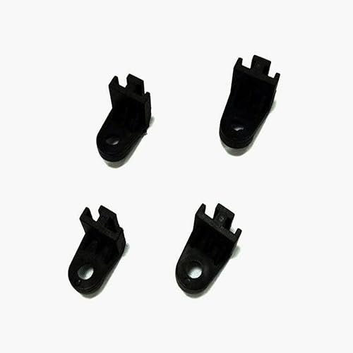 Miniatura 4 de KUUHLERSAT Kit de montaje universal para ventilador de refrigeración de radiador eléctrico paquete de 4 patas soporte en L clips de plástico