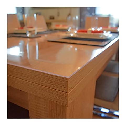 Clear Table Cover Protector,Rectangular PVC Soft Glass Table Cover Waterproof,HochtemperaturbestäNdig,Wasserdicht Und Rutschfest,Geeignet FüR KüChentisch,Teetisch(Color:1.5mm,Size: 35x45cm) Cover