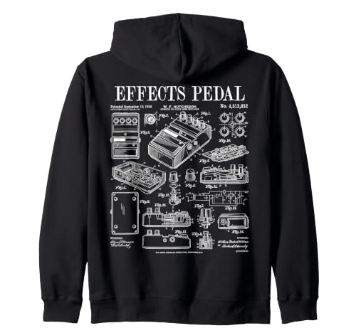 Pédale d'effets pour Guitare électrique - Brevet Vintage Sweat à Capuche
