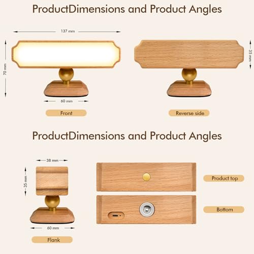 Lámpara de pared sin cables para evitar zonas oscuras con sensor de movimiento táctil USB 4
