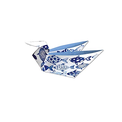 Origami Paper 500 Sheets Blue and White 4